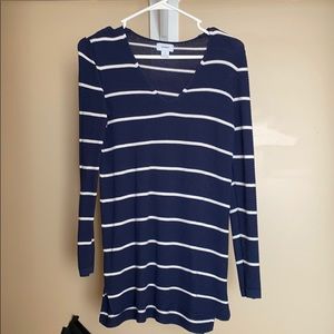 Old Navy sweater - blue with white stripes